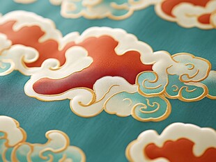 中式古典云纹图案纹理