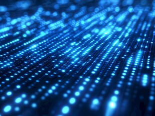 科技感蓝色数字光线背景