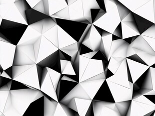 黑白几何多边形抽象背景