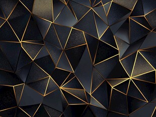 黑金几何立体抽象背景图