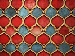 复古金属几何图案纹理