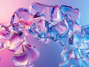 梦幻炫彩流动液体效果