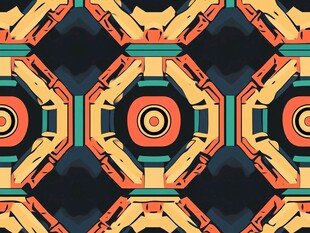 几何抽象无缝图案设计