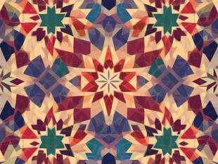 多彩几何图案无缝背景