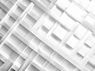 白色立体方块几何背景图