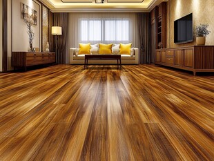 温馨客厅木地板家居展示