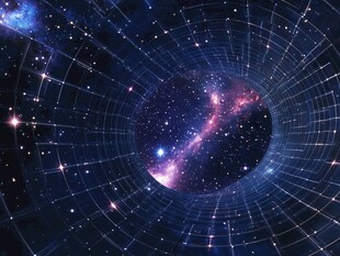 神秘宇宙时空隧道景观