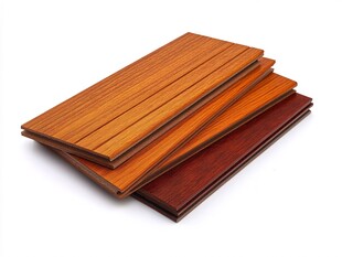 多样实木地板堆叠展示