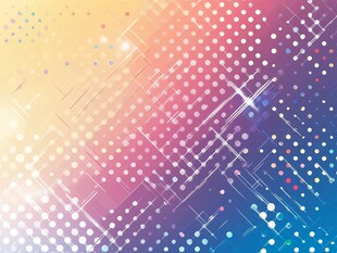 梦幻渐变波点科技背景图