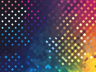多彩方块渐变几何背景图