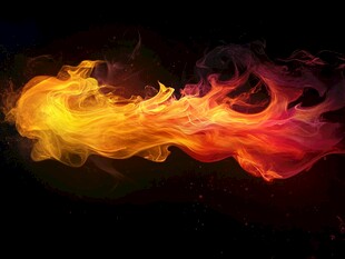 炫彩火焰特效背景图