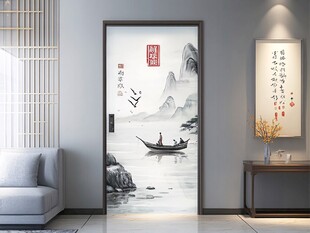 中式山水意境门饰艺术