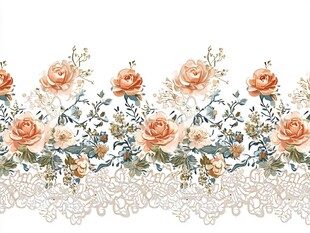 花卉蕾丝花边图案设计