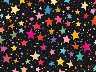 五彩星星梦幻背景图案