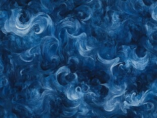 蓝色梦幻波纹纹理背景图