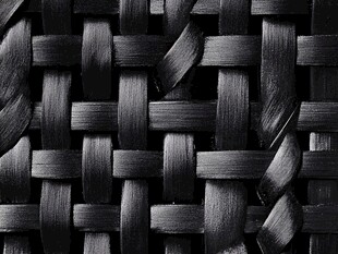 黑色编织纹理特写