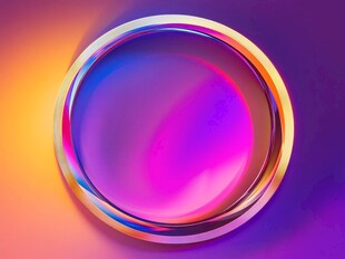炫彩透明圆环背景图