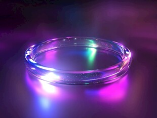 炫彩发光透明手环特写