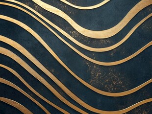 黑金波浪纹理背景图案