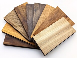 多样实木板材展示