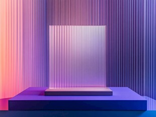 梦幻渐变色彩展示台