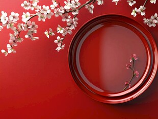 红盘繁花 中式雅致意境