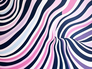 条纹波浪抽象艺术背景图