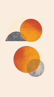 抽象几何圆形艺术图案