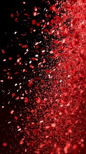红色碎屑飞溅动态背景图