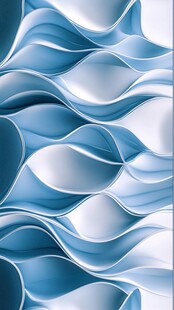 蓝白波浪立体纹理图案