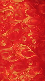 红色金纹华丽背景图案