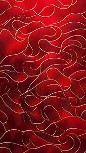 红色金线条纹抽象背景图