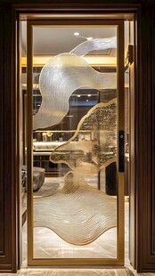 精致艺术玻璃门设计展示