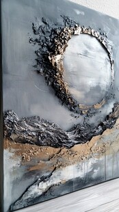 立体山水圆环艺术装饰画