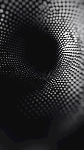 黑色点状抽象漩涡背景