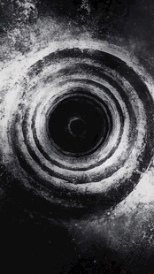 黑白漩涡抽象纹理背景图