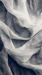 轻柔飘逸的白色薄纱布料