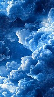 梦幻蓝云天空美景