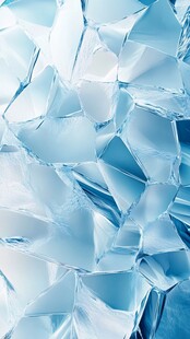 蓝色碎冰纹理背景图