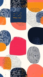 抽象几何多彩图案背景