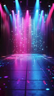 炫彩舞台灯光梦幻场景