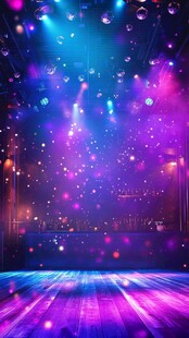 梦幻炫彩舞台灯光背景