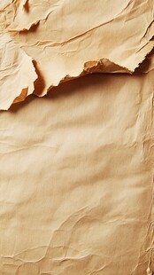 复古皱巴巴的棕黄色纸张