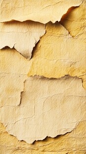 破旧泛黄的剥落纸张纹理