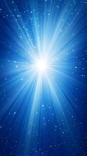 蓝色光芒星空闪耀背景