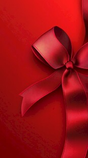红色精美蝴蝶结装饰背景