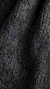 深灰针织面料纹理特写