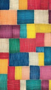 多彩方块编织纹理图案