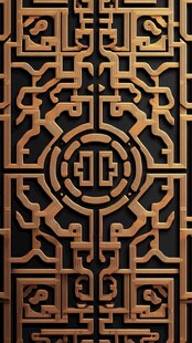 中式古典雕花图案纹理