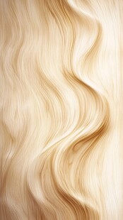 柔滑波浪金色秀发